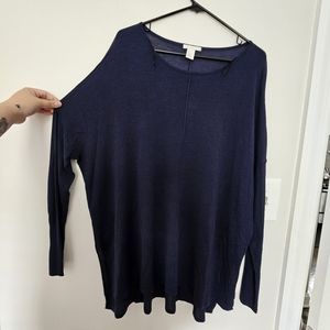 H&M L Navy Blue Long Sleeve